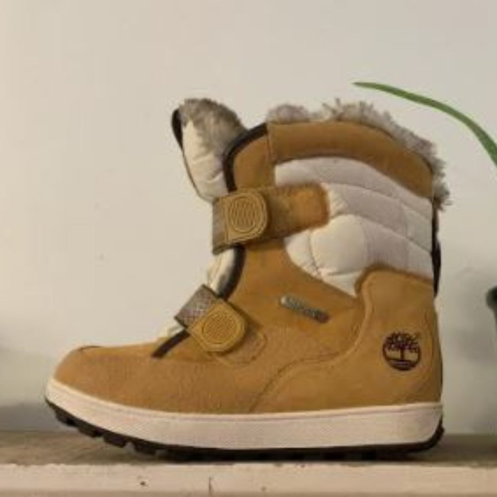 TIMBERLAND Thermolite Leather, Canvas, Velcro Faux